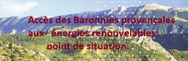 Accès des Baronnies provençales aux énergies renouvelables